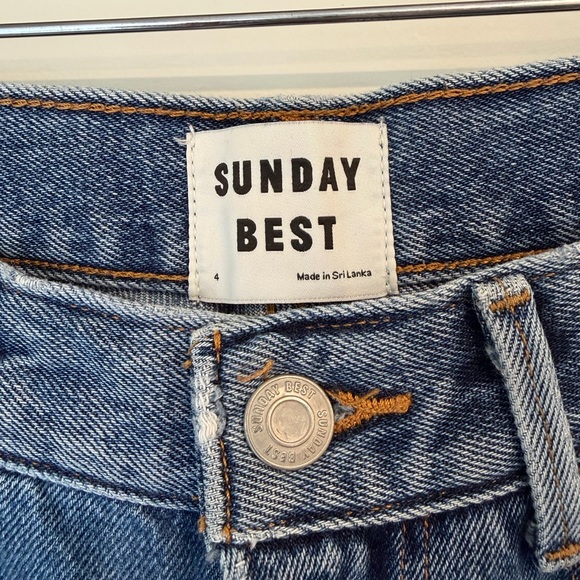 Sunday Best Blue Straight Leg Jeans - Picture 3 of 5